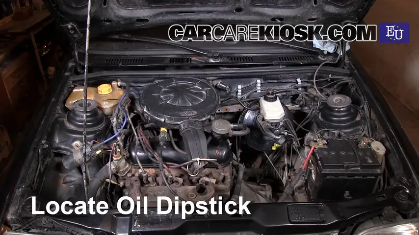 1996 Ford Fiesta Magic 1.3L 4 Cyl. Oil Check Oil Level
